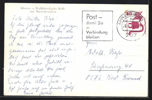 AK Rulle, Kloster, Wallfahrtskirche, Marienbrunnen