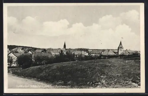 AK Schledehausen / Bissendorf, Ortsansicht mit Kirche