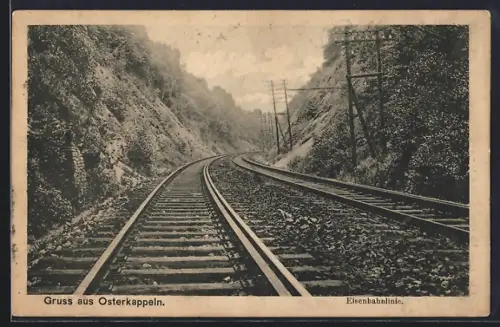 AK Osterkappeln, Eisenbahnlinie