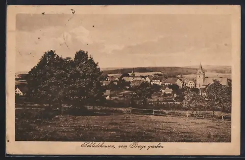 AK Schledehausen / Bissendorf, Vom Berge gesehen