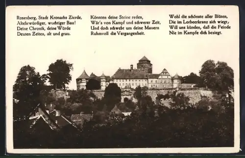 AK Kronach /Obfr., Festung Rosenberg