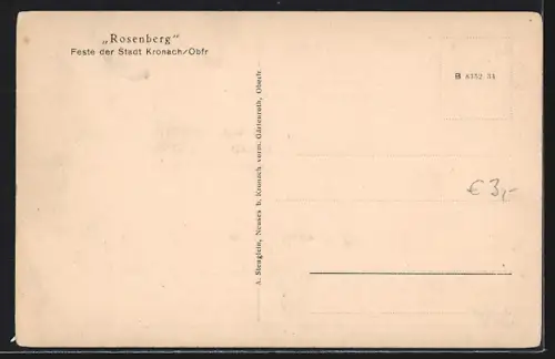 AK Kronach /Obfr., Festung Rosenberg