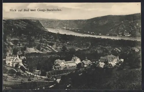 AK Bad Bornhofen, Ortsansicht aus der Vogelschau