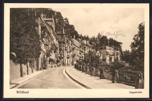 AK Wildbad / Schwarzwald, Olgastrasse