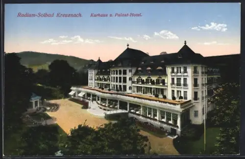 AK Bad Kreuznach, Kurhaus u. Palast-Hotel