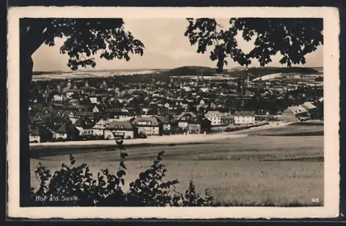 AK Hof a. d. Saale, Stadtansicht