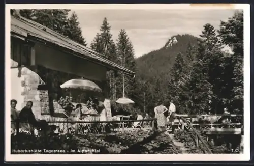 AK Tegernsee, Gasthaus Hubertushütte im Alpbachtal