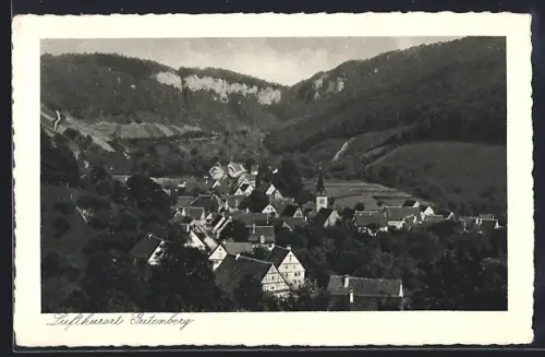 AK Gutenberg / Lenningen, Ortspartie, Rückseite: Gasthof zum Löwen, Inh. Christian Bohnacker