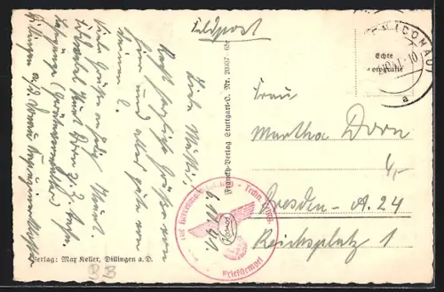 AK Dillingen a. D., Stadtansicht