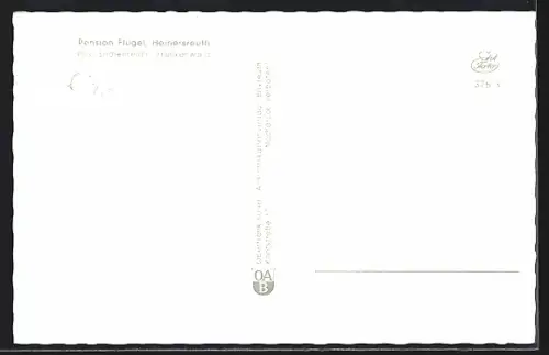 AK Heinersreuth /Enchenreuth, Ortsansicht, Pension Flügel
