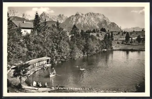 AK Krün, Almwirtschaft zum Bad, Karwendel