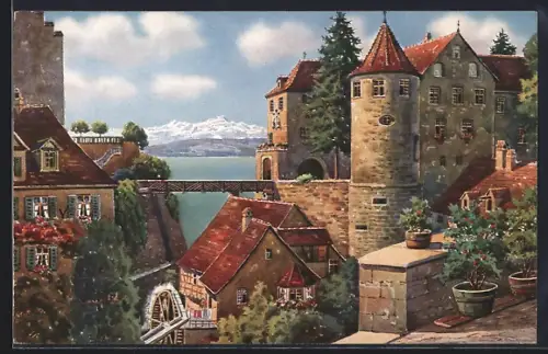 AK Meersburg, Schloss und alte Mühle