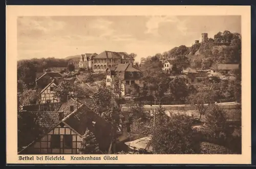 AK Bethel bei Bielefeld, Krankenhaus Gilead mit Panorama