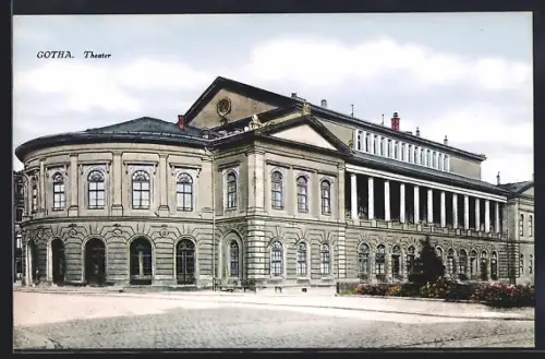 AK Gotha, Blick zum Theater
