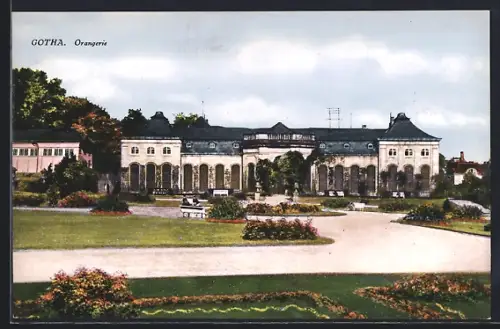 AK Gotha, Partie in der Orangerie