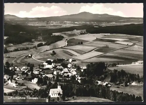 AK Trevesen, Ortsansicht vom Flugzeug aus