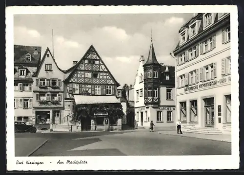 AK Bad Kissingen, Am Marktplatz, Geschäft Karch