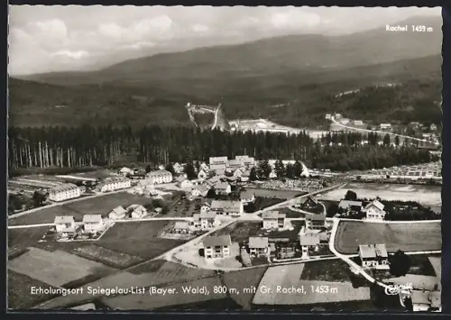 AK Spiegelau-List /Bayer. Wald, Ortsansicht mit Gr. Rachel
