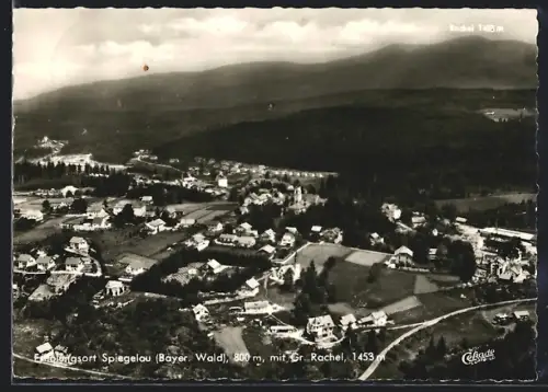 AK Spiegelau /Bayer. Wald, Ortsansicht mit Gr. Rachel