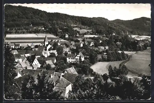 AK Eschenbach /Mfr., Ortsansicht über die Dächer