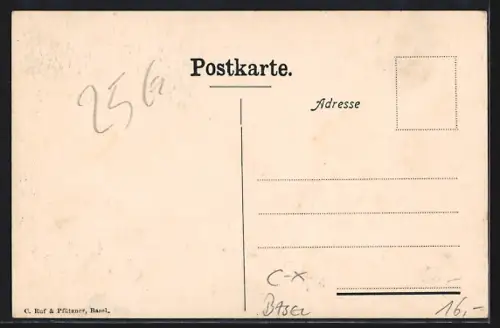 AK Basel, La Brigade du Buffet Saison 1908