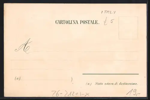 Künstler-Lithographie Paul Hey: Bordighera, Punta di Capo