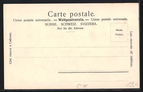 AK Cham, Gasthaus, Ortspanorama mit Schornsteinen