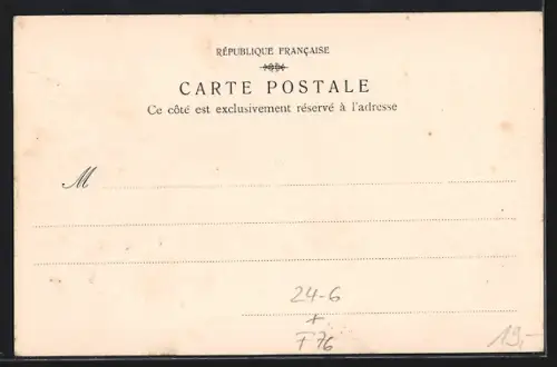 AK Etretat, Tempête du 10 Septembre 1903