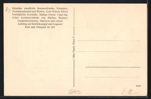 AK Radmer, F. und M. Fedoris Gasthof und Fleischhauerei, Panorama