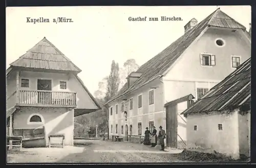 AK Kapellen a /Mürz, Gasthof zum Hirschen
