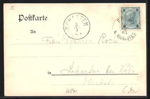 AK Frein /Steiermark, Engelbrecht`s Gasthof, Wasserfall, Todtes Weib