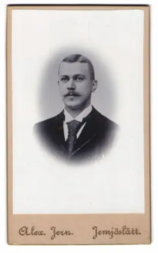 Fotografie Alexander Jern, Jemjöslätt, Porträt eines eleganten Herrn