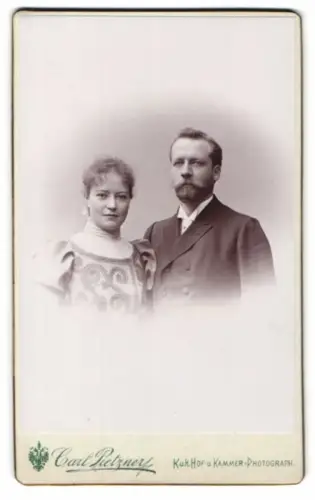 Fotografie Carl Pietzner, Wien, Mariahilferstrasse 3, Porträt eines Paares