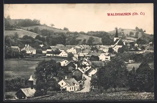 AK Waldhausen, Ortsansicht mit Kirche