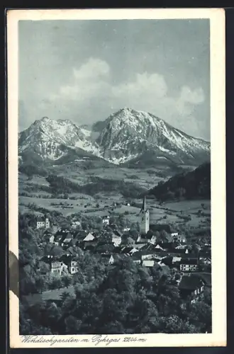 AK Windischgarsten, Ortsansicht mit Kirche und Pyhrgas