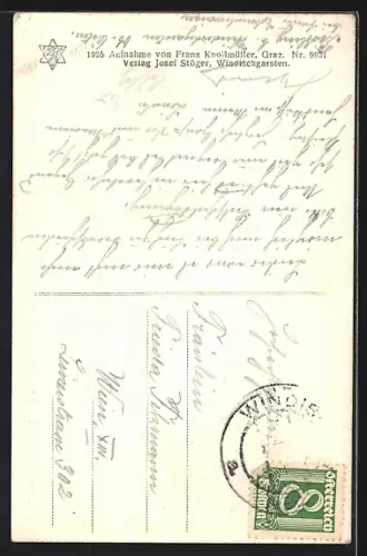 AK Windischgarsten, Ortsansicht mit Kirche und Pyhrgas