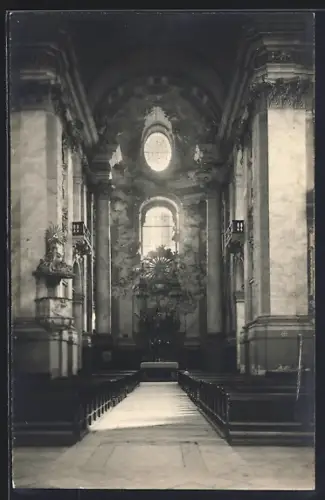 AK Salzburg, Kollegienkirche, Innenansicht