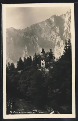 AK Eisenerz (Steiermark), Leopoldstein, Strassenpartie mit Schlossblick