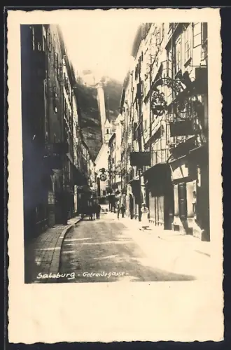 AK Salzburg, Partie in der Getreidegasse