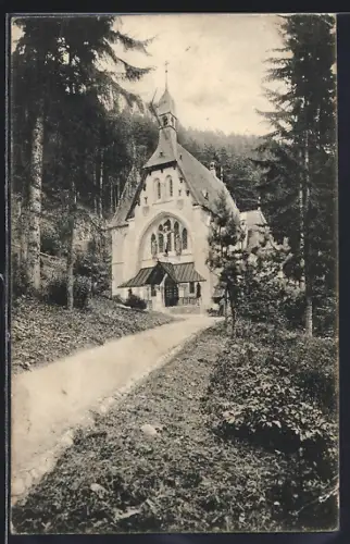 AK Semmering, Kapelle mit Zugangsweg