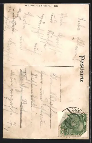 AK Semmering, Kapelle mit Zugangsweg