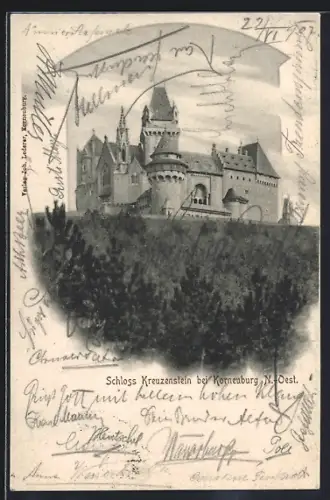 AK Kreuzenstein bei Korneuburg, Schloss Kreuzenstein, Totalansicht