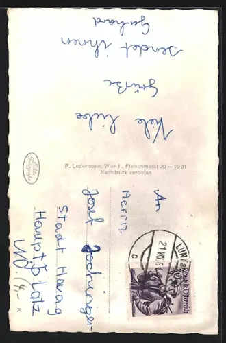 AK Lunzersee /N. Oe., Blick auf das Jugendheim vom gegenüberliegen Ufer