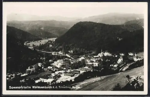 AK Weissenbach a. d. Triesting, Ortsansicht aus der Vogelschau