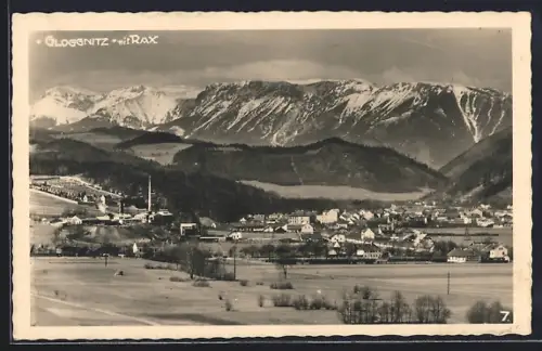 AK Gloggnitz, Panorama mit Rax