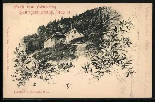 AK Schneeberg, Blick zum Baumgartnerhaus