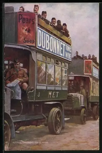 AK Reklame Dubonnet, Lastkraftwagen