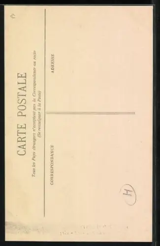 AK Côte d`Argent, La Taille des Pins, Harzer bei der Arbeit
