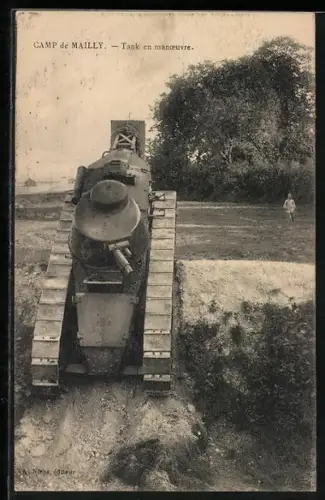 AK Camp de Mailly, Tank en manoevre