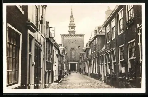 AK Haarlem, Kerkstraat met Nieuwe Kerk